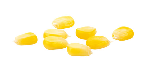 Corn seeds isolated on transparent png