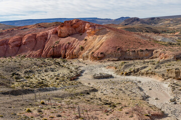 Walk through the beautiful Tierra de Colores in Parque Patagonia in Argentina, South America