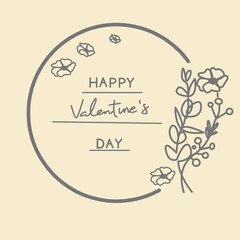 Unique and beautiful floral pattern greeting card illustration design