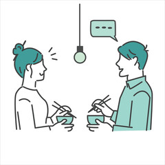 Unique and beautiful happy family illustration design