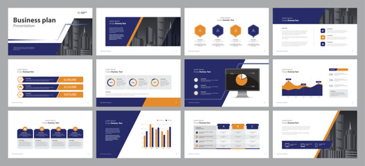 Fototapeta na wymiar business presentation template design backgrounds and page layout design for brochure, book, magazine, annual report and company profile, with info graphic elements graph design concept