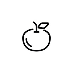 apple icon. outline icon