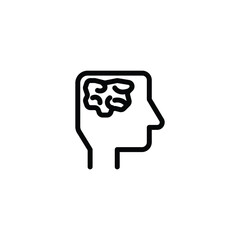 brain icon. outline icon