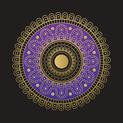 Luxury mandala background with golden Arabic pattern Islamic style.