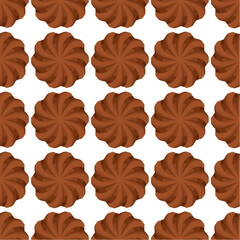 Pattern homemade cookie different taste in pastry biscuit