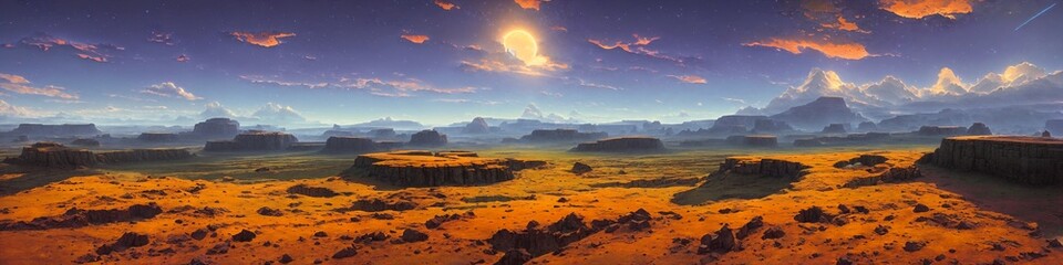 Fototapeta na wymiar Alien, background, canyon, landscape, terrain, 16k, 4k, 8k, long, AI.