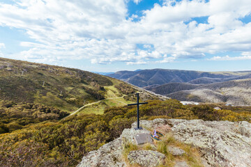 Fototapeta premium Falls Creek Village in Summer in Australia