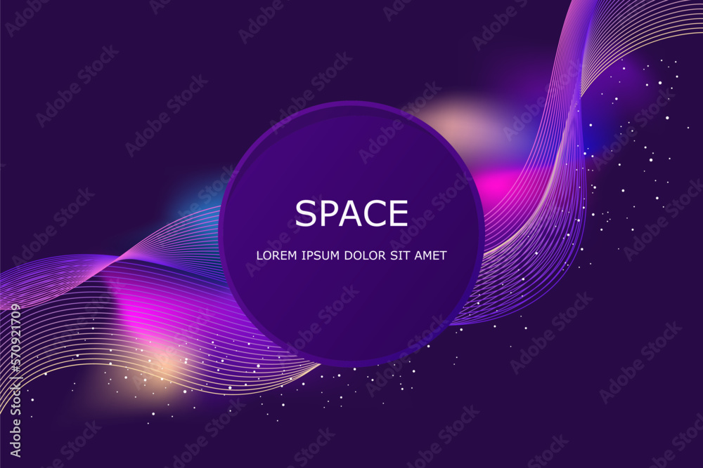Canvas Prints abstract web banner template. presentation. modern minimalist design. space explore. horizontal bann