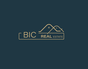 BIC Real Estate and Consultants Logo Design Vectors images. Luxury Real Estate Logo Design