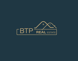 BTP Real Estate and Consultants Logo Design Vectors images. Luxury Real Estate Logo Design