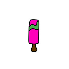 IceCream food flat line icon