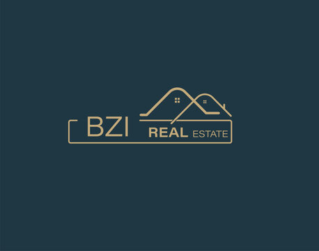 BZI Real Estate and Consultants Logo Design Vectors images. Luxury Real Estate Logo Design