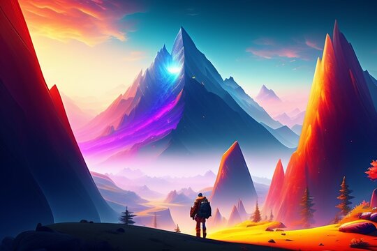 Stunning Gaming Wallpapers: Vibrant Colors, Intrinsic Details, 4K HDR Stock  Illustration