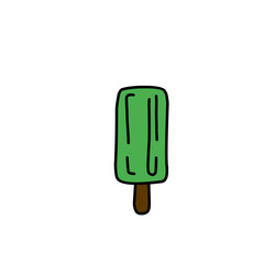 IceCream food flat line icon