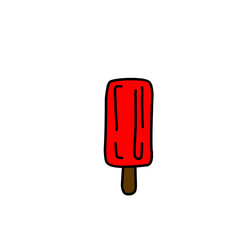 IceCream food flat line icon