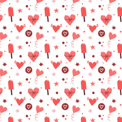 Happy Valentines Day. Love, kiss, heart.	