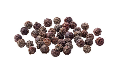 Black Peppercorns isolated on transparent png