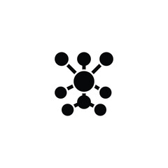 Fototapeta na wymiar molecule icon. solid icon