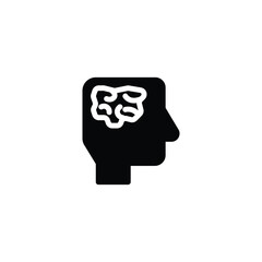 brain icon. solid icon