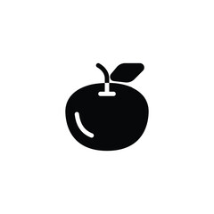 apple icon. solid icon
