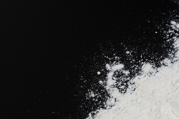 Background of Starch flour powder texture