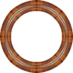 brown decorative wooden ring