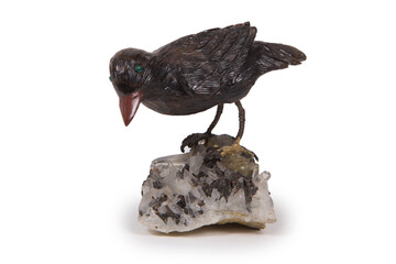Glass figurine of a bird