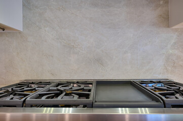 Gas Stove Burners in Modern Kitchen - 570932302