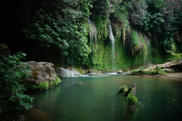Picturesque Kursunlu waterfall in Turkey	