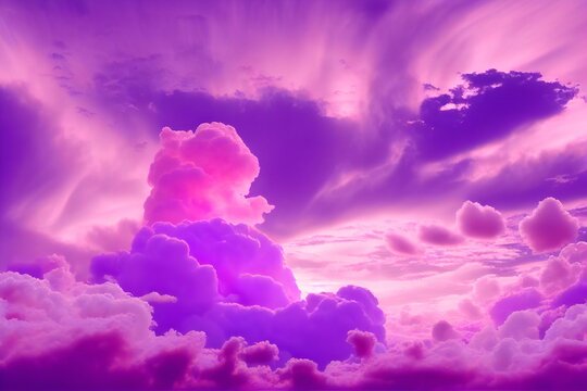 dreamy ‘Intense Purple’ clouds (AI Generated)
