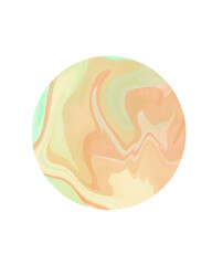 circle stain watercolor art