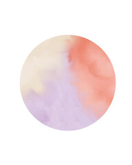 circle stain watercolor art