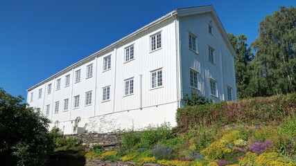 ville de Lillehammer en Norvège en saison estivale