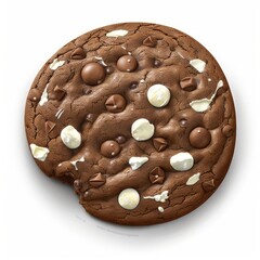 chocolate cookie, Generative AI Digital Illustration