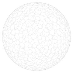 3d sphere with globe