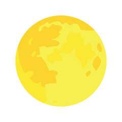Moon emoji vector symbol illustration