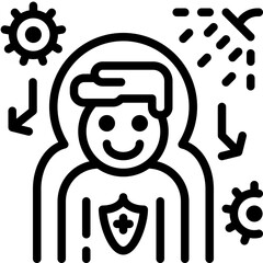 take a shower for protect virus