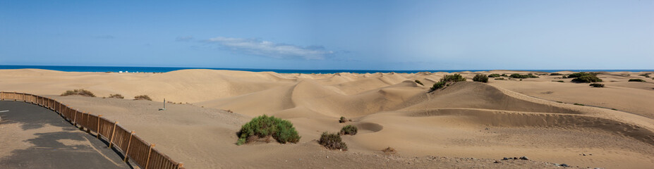 Maspaloma, Gran Canarias, Vista Panorámicas de las dunas.,