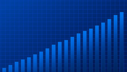Abstract graph chart of stock market trade background.