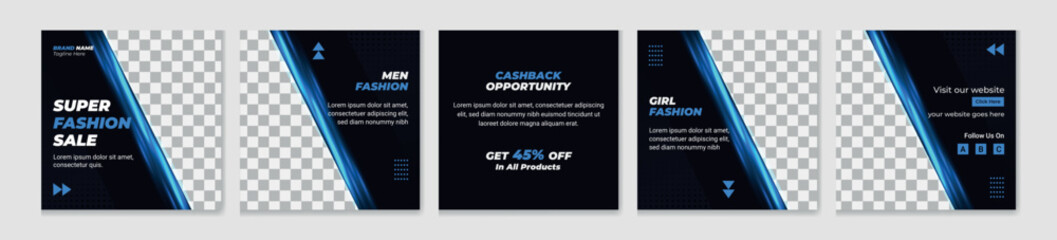 Instagram  Carousel post template. social media carousel post for fashion, Editable social media carousel post for fashion sale