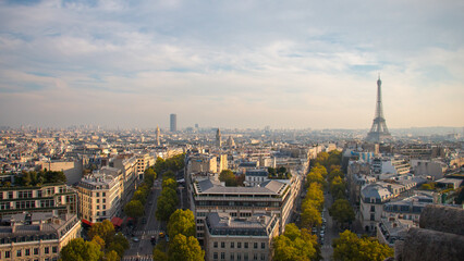 View of Paris from the Arc de Triomphe