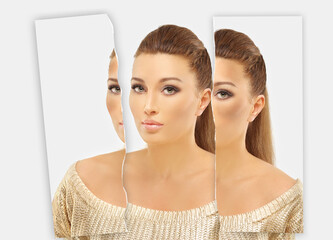 Dark spots, freckles,hyperpigmentation(melasma or chloasma),concept - skin lightening, skin whitening, fruit acids,AHA, Skin Brightening