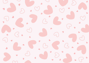 seamless pattern with hearts