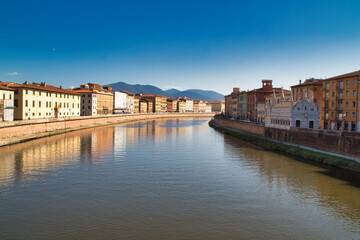 Naklejka premium ponte vecchio city