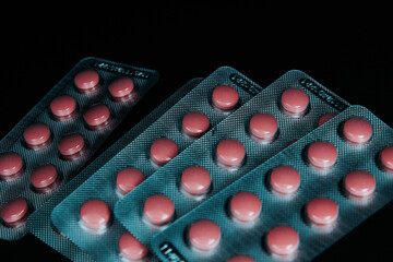 Blisters with pills