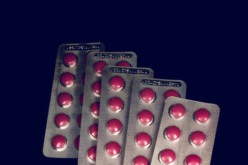 Blisters with pills
