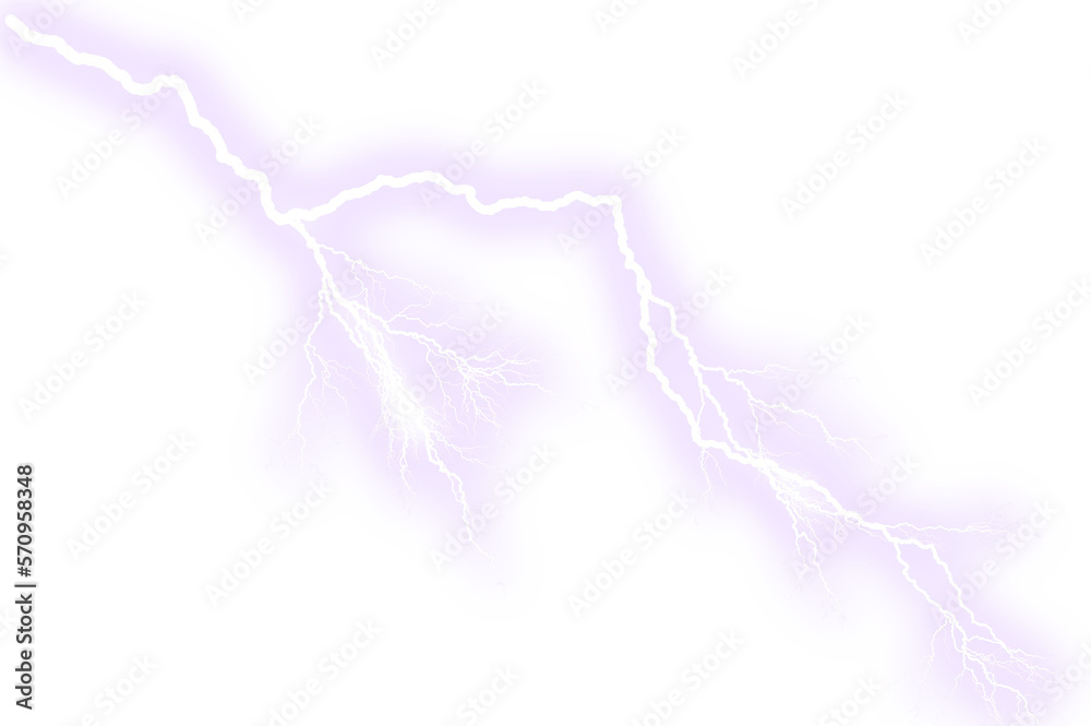 Wall mural lightning