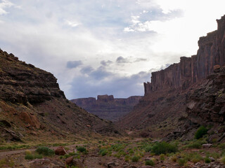 Fototapeta premium Red rock formations near arches national park