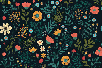 Colourful Floral Background