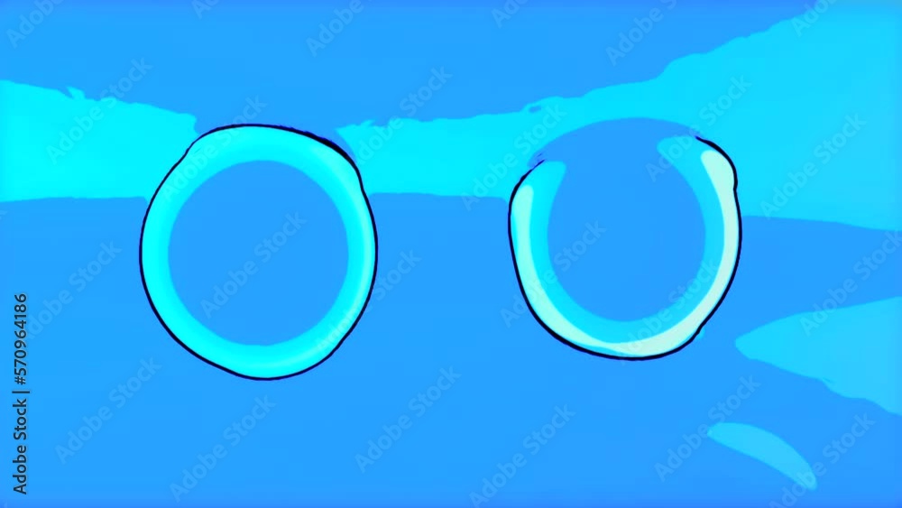 Poster blue and pink background with big bubbles. design. a bright background with transparent bubbles runn